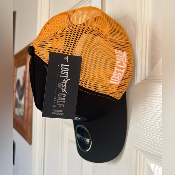 Lost Calf Rodeo Black and Orange Cap * New - Picture 4 of 7